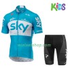 Kind Fietskleding (Fietsshirt + Fietsbroek Kort) 2018 Team Sky N002 Kind Fietskleding (Fietsshirt + Fietsbroek Kort) 2018 Team Sky N002